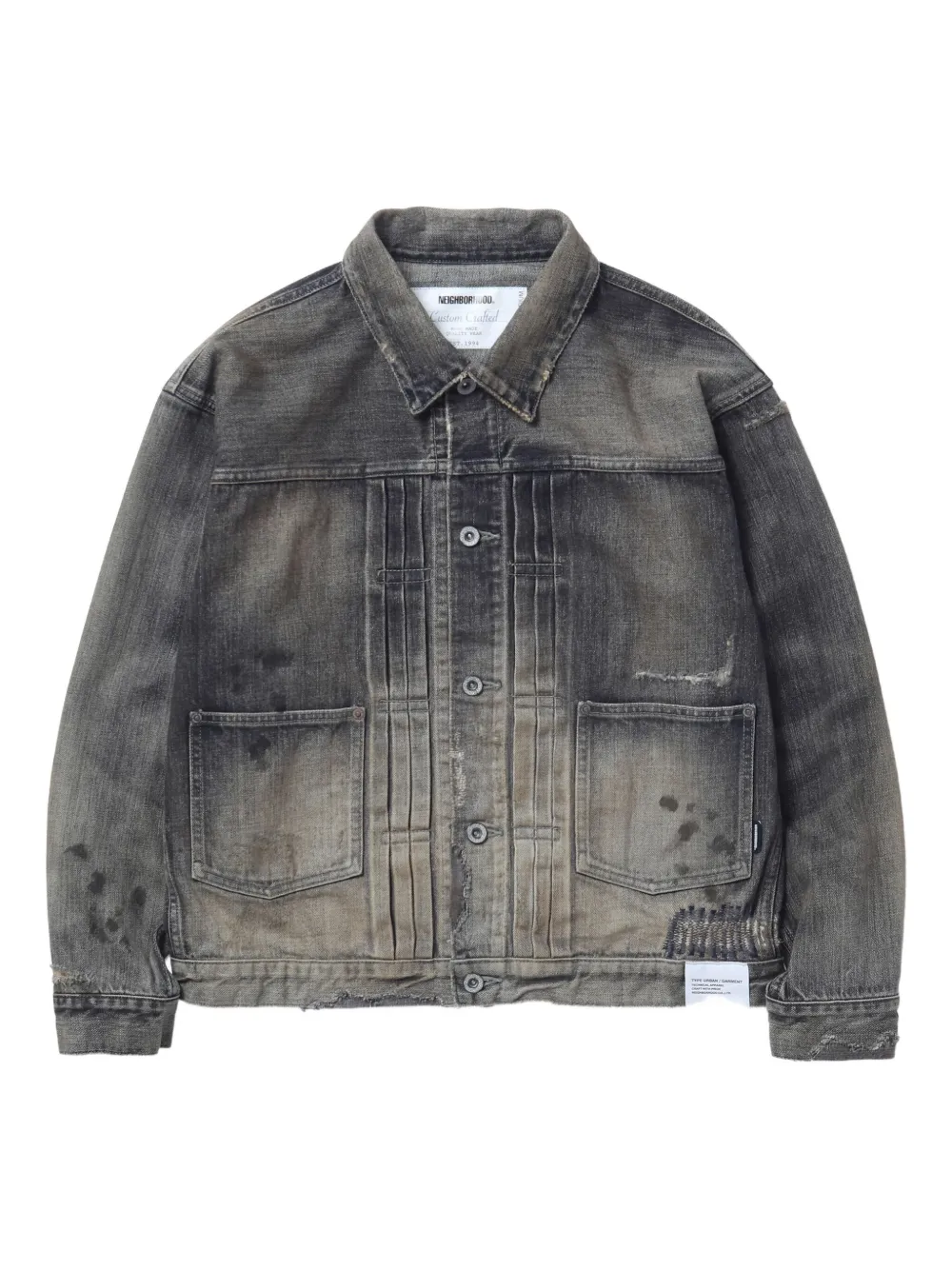 Neighborhood Gerafeld denim jack Zwart
