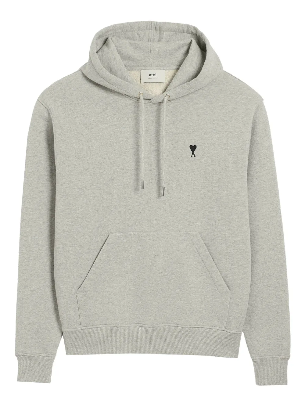 Ami Alexandre Mattiussi Cotton Hoodie In Gray