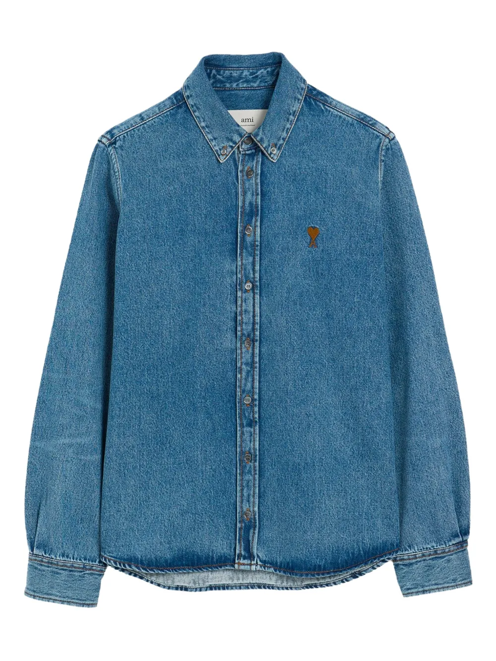 AMI Paris Denim overhemd Blauw
