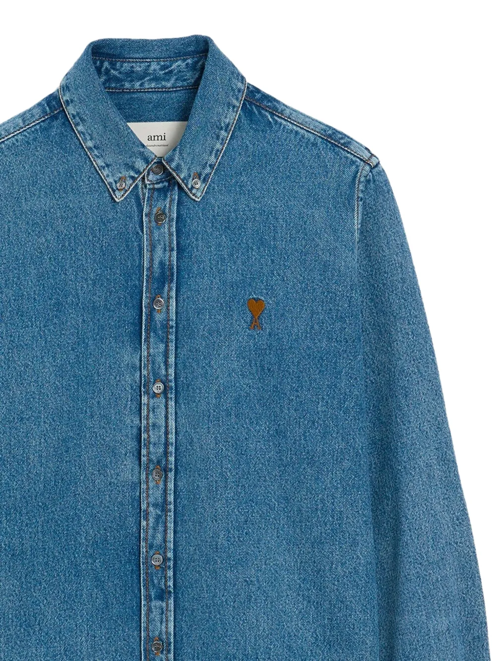 AMI Paris Denim overhemd Blauw