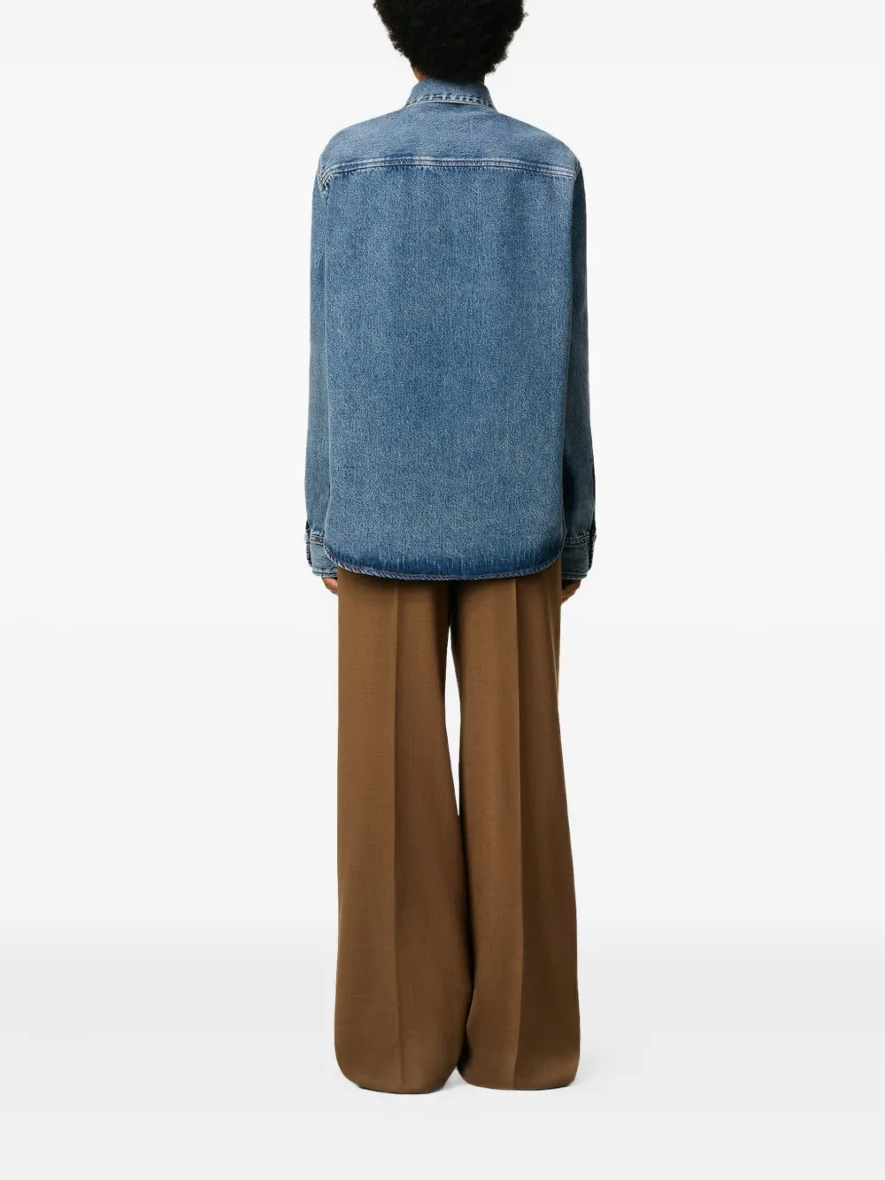 AMI Paris Denim overhemd Blauw