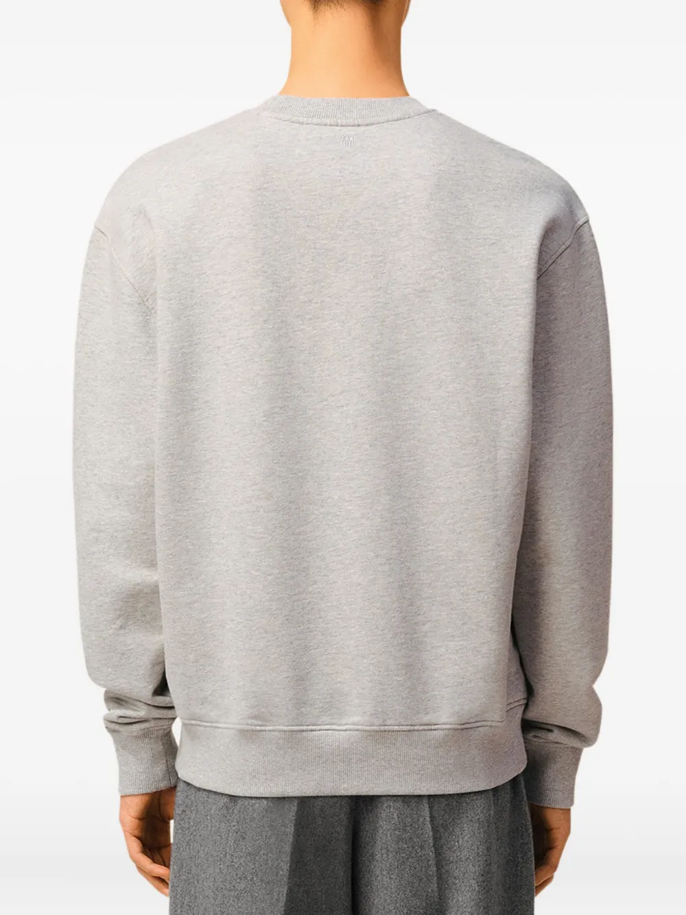 AMI Paris Sweater met geborduurd logo Grijs