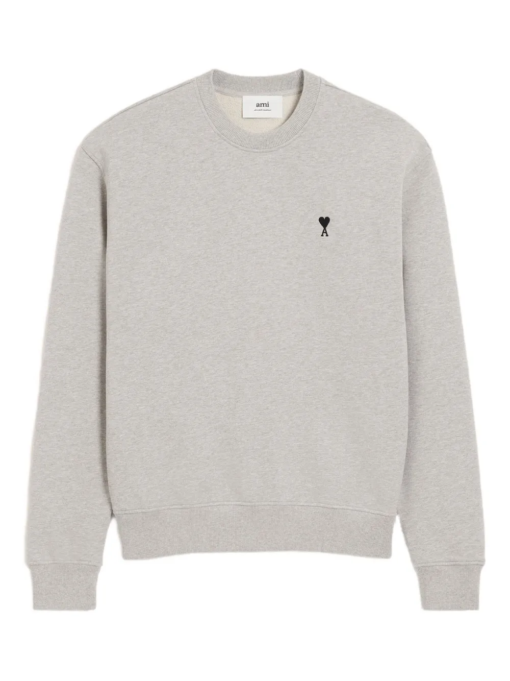 AMI Paris Sweater met geborduurd logo Grijs