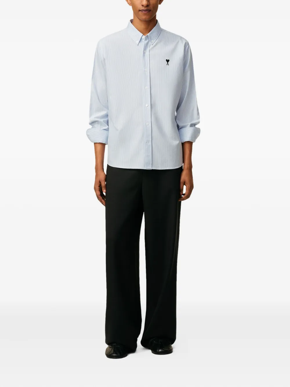 AMI Paris striped button-up shirt | Image 2