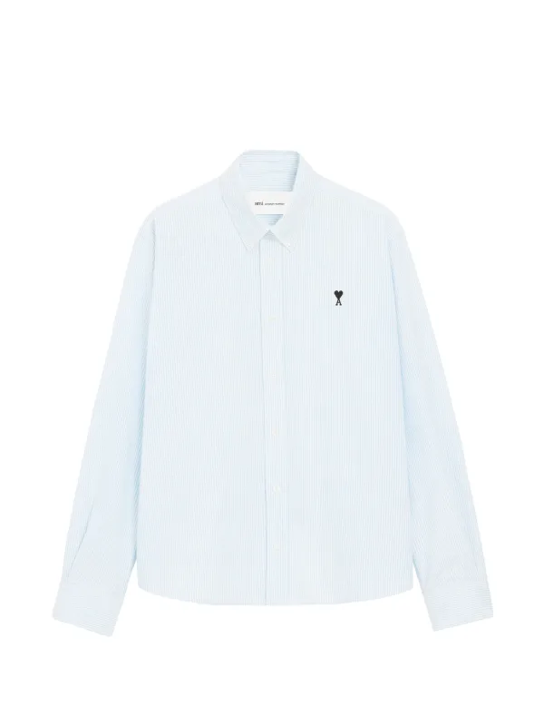 AMI Paris Ami De Coeur シャツ | ブルー | FARFETCH JP