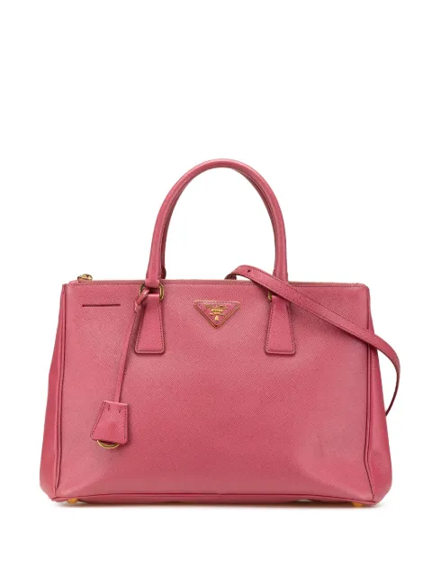 Prada Pre-Owned 2015-2024 Medium Saffiano Lux Galleria Double Zip satchel