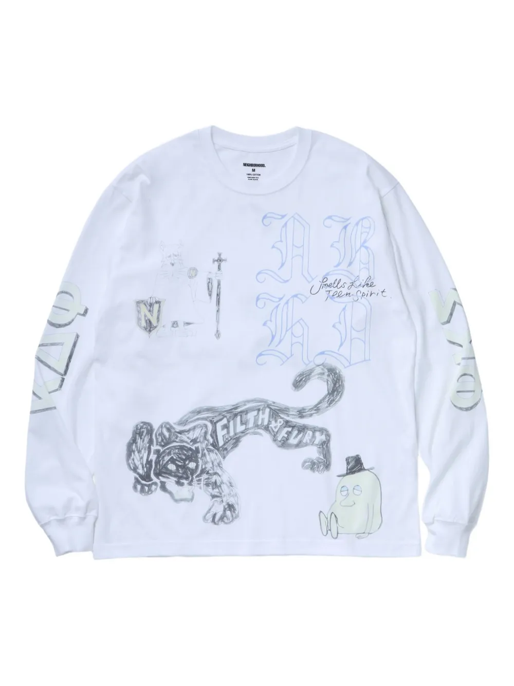 Neighborhood Graphic-print Long-sleeve T-shirt