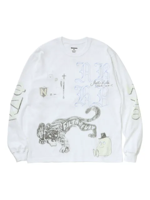 Neighborhood graphic-print long-sleeve T-shirt