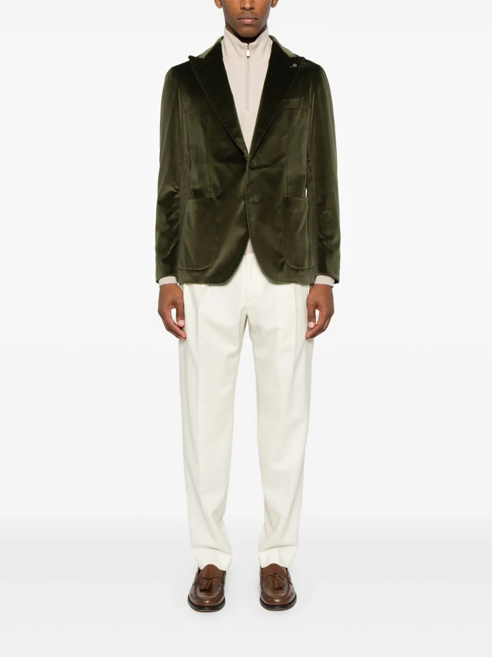 Tagliatore blazer en velours à simple boutonnage | Blazers | Image 2
