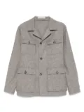 Tagliatore button-down jacket - Grey