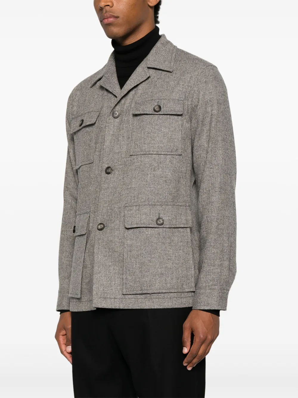 Tagliatore Button-down jack Grijs