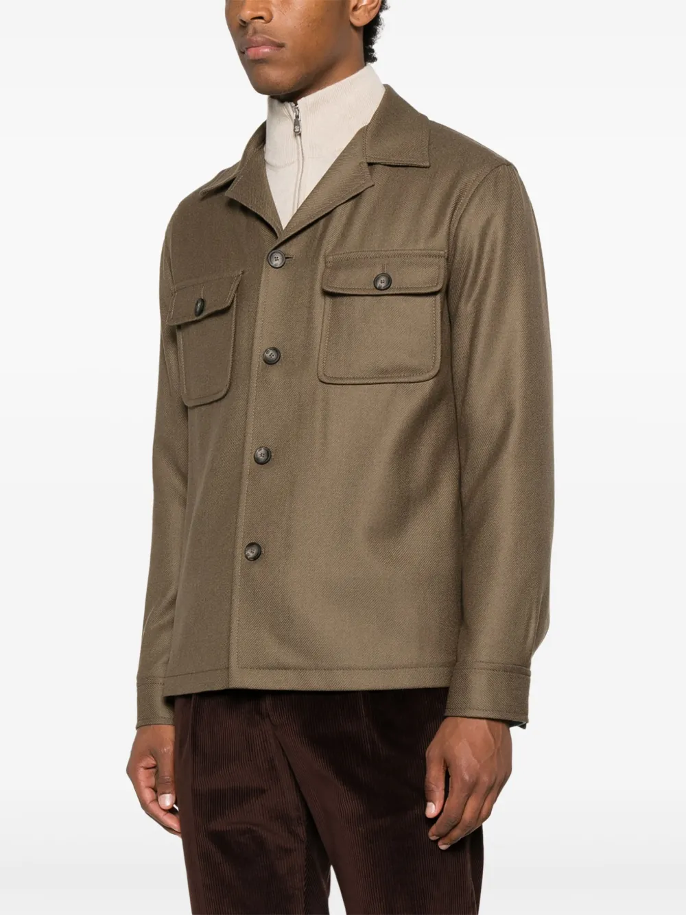 Tagliatore Blazer met enkele rij knopen Bruin