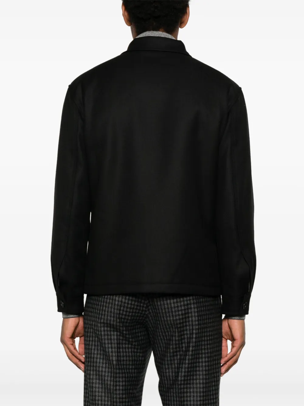 Tagliatore wool jacket Zwart