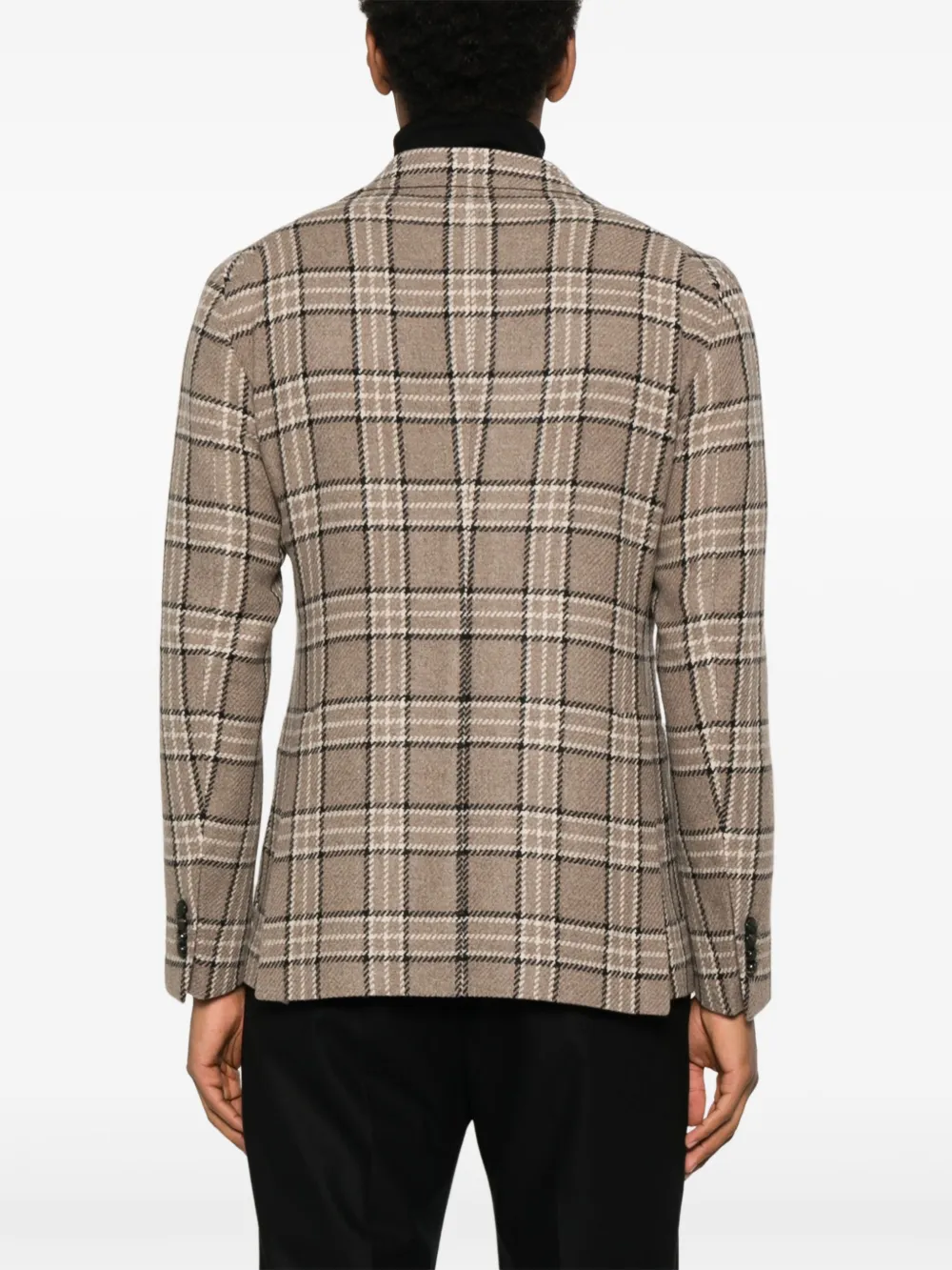 Tagliatore Geruite blazer Bruin