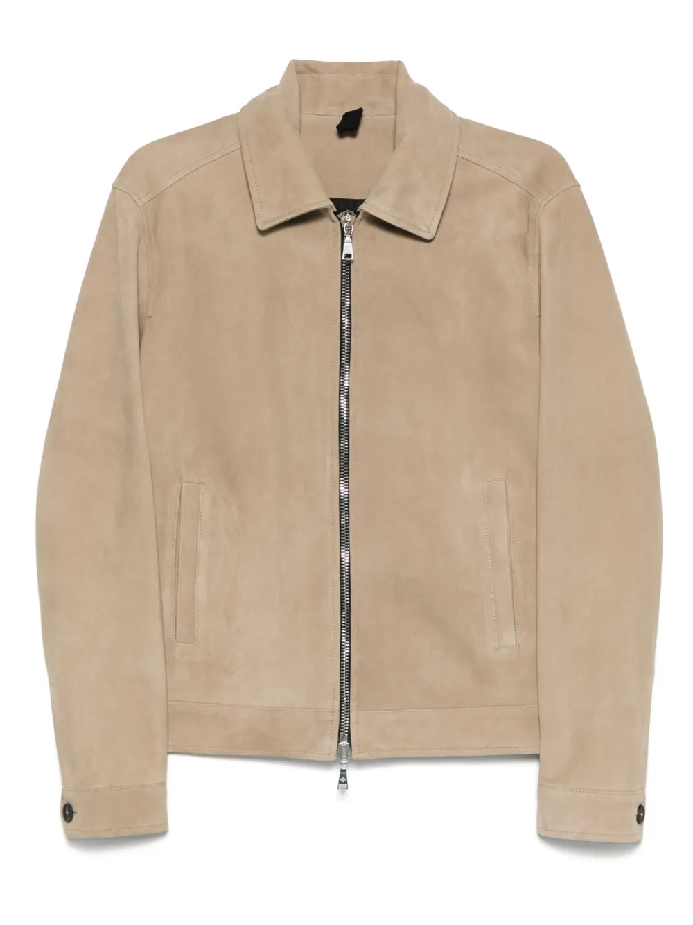 Tagliatore leather jacket Beige