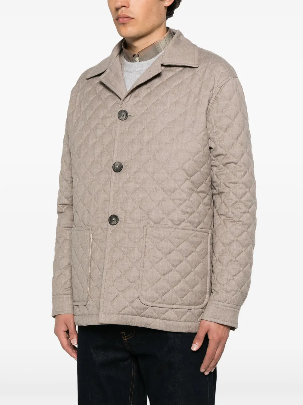 Tagliatore Gewatteerd jack Beige