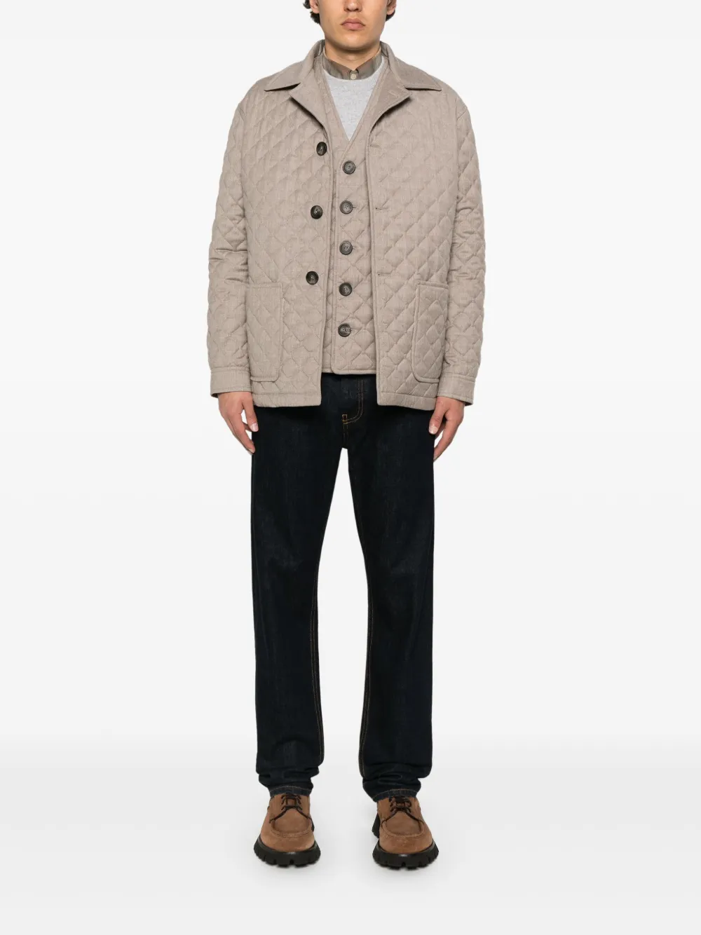 Tagliatore Gewatteerd jack Beige