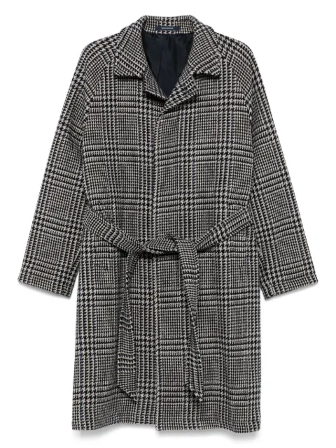 Tagliatore check-print coat