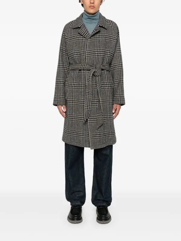 Tagliatore チェック コート | ブラック | FARFETCH JP