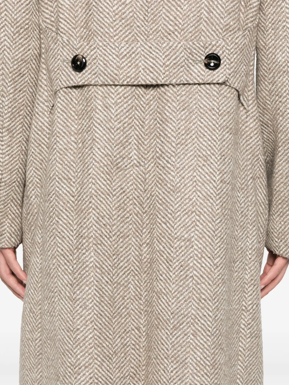 Tagliatore Jas met dubbele rij knopen Beige
