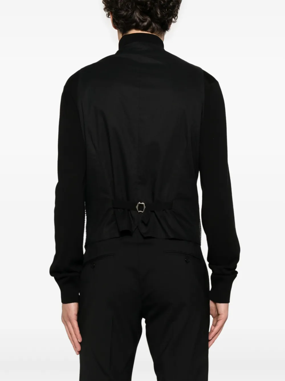Tagliatore Katoenen gilet Zwart