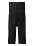 Neighborhood logo-patch jeans - Black