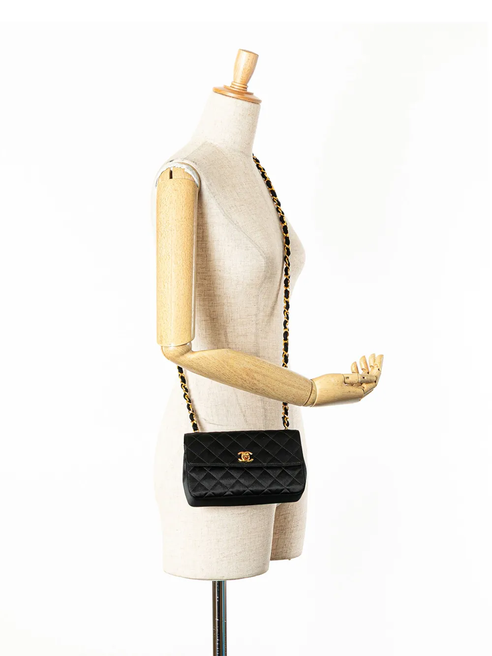 CHANEL Pre-Owned 1986-1988 Mini Rectangular CC Quilted Satin Flap crossbody bag | Pre-Owned | Image 2
