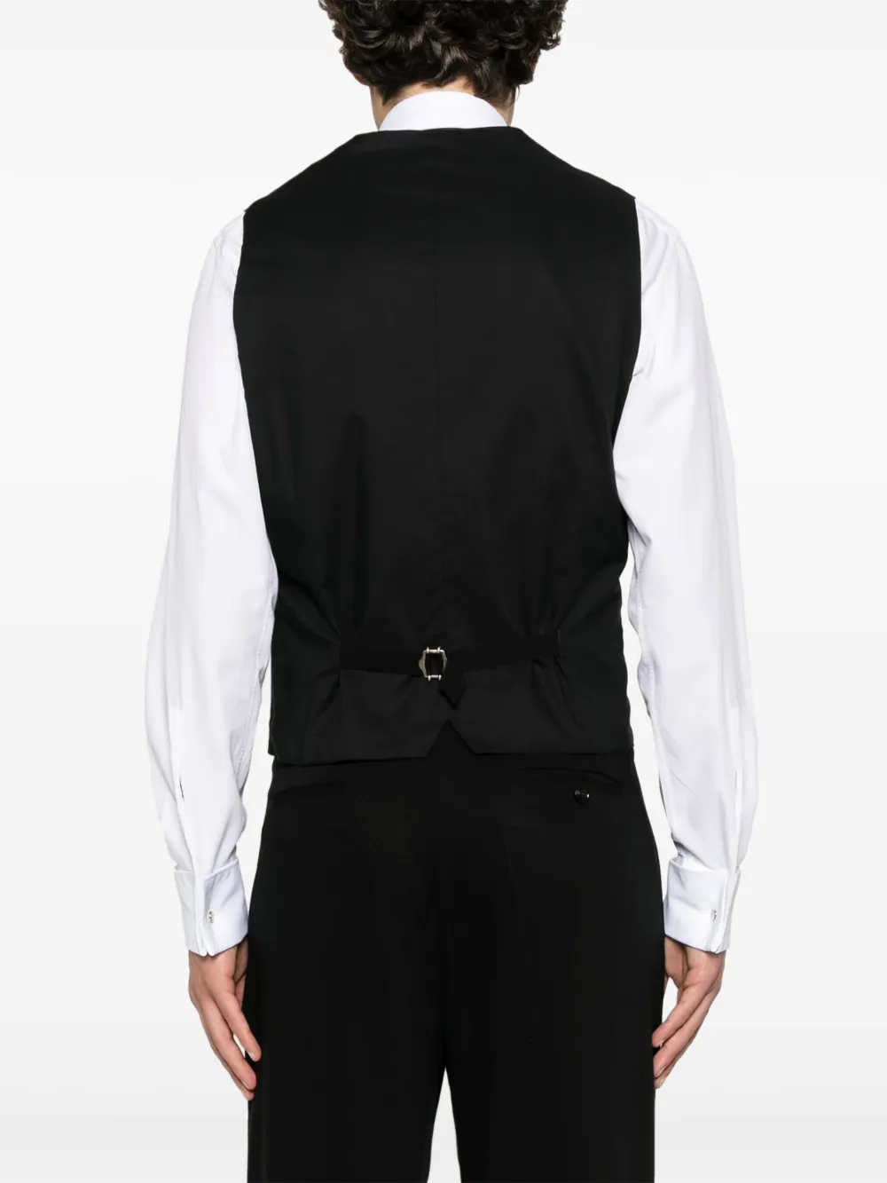 Tagliatore Katoenen gilet Zwart