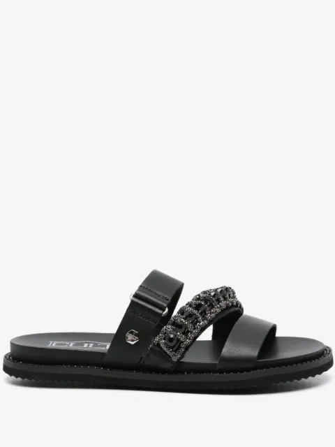 Cult rhinestone-embellished sandals