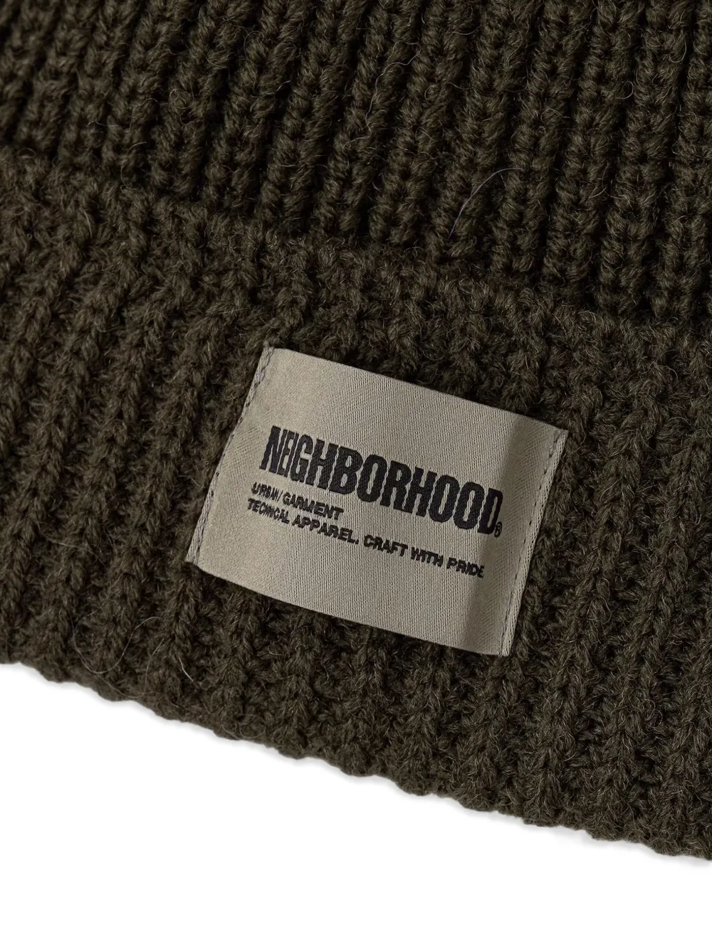 Neighborhood Ribgebreide muts Groen