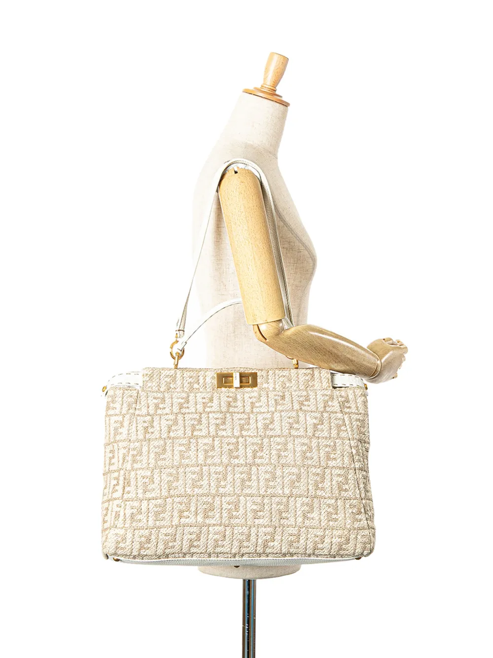 Fendi Pre-Owned bolsa satchel Zucca Corda Iconic Peekaboo grande 2000-2010 | Estilos de archivo | Image 2