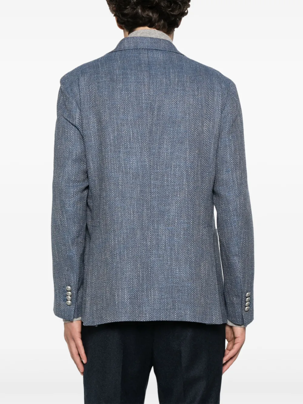 Tagliatore Blazer met enkele rij knopen Blauw