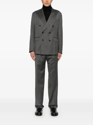 セットアップ Tagliatore Double-Breasted Tailored Suit With Classic Lapel Man - Tagliatore