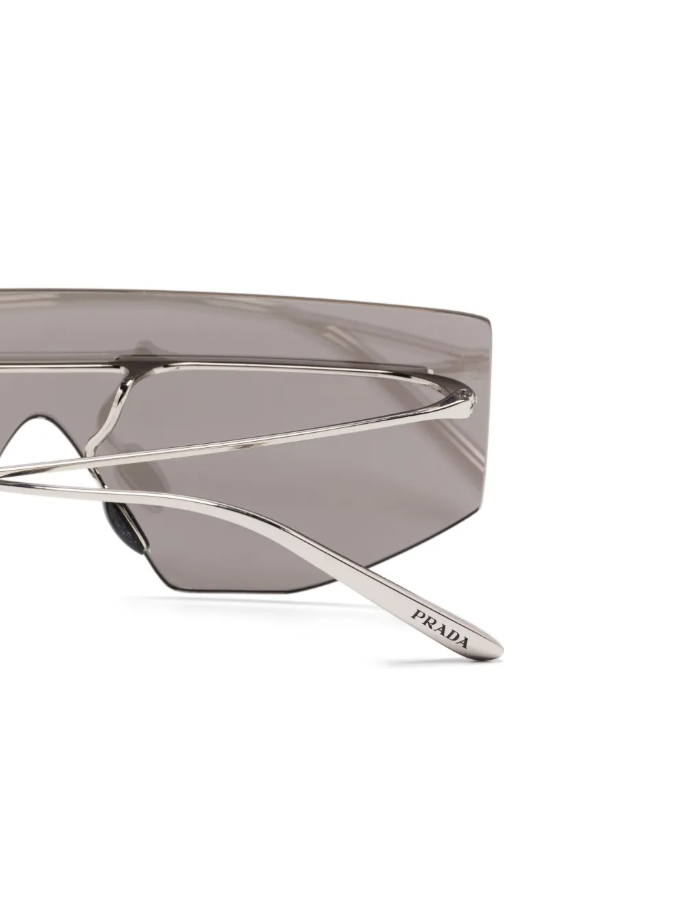 Prada Eyewear Zonnebril met oversized montuur Grijs