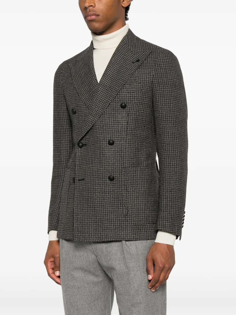 Tagliatore Blazer met dubbele rij knopen Grijs