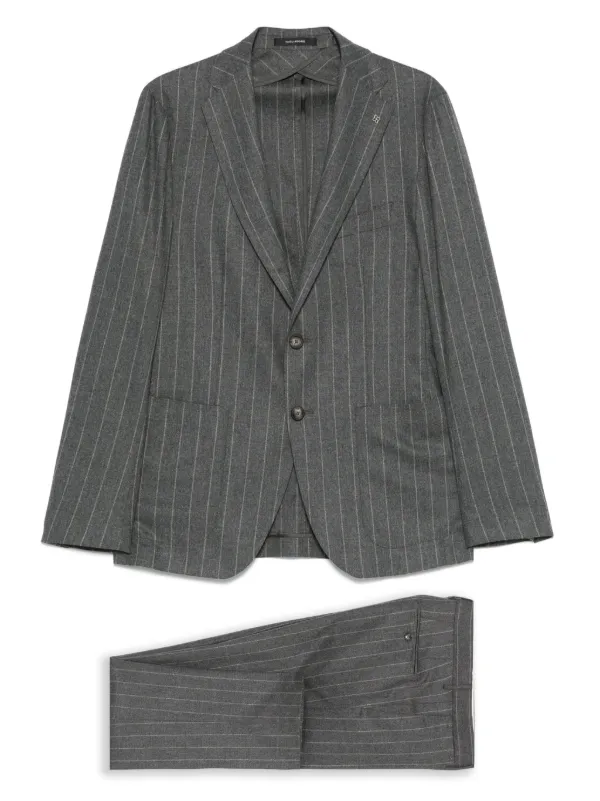 Tagliatore ストライプ スーツ | グレー | FARFETCH JP
