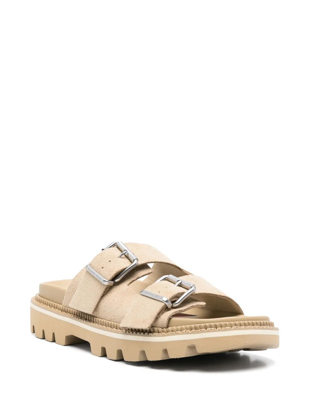 Tommy Jeans leather sandals Neutrals