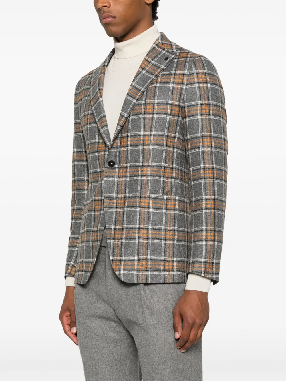 Tagliatore Blazer met enkele rij knopen Grijs