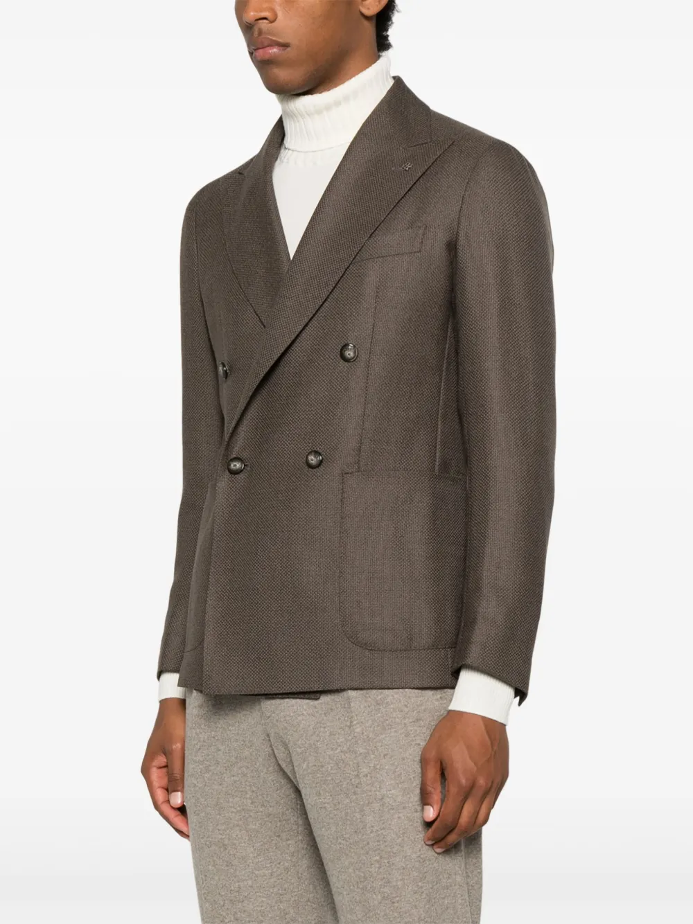 Tagliatore Blazer met dubbele rij knopen Bruin