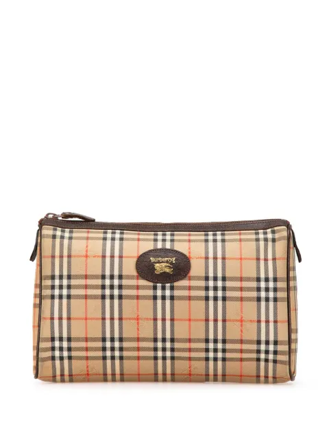 Burberry Pre-Owned 20th Century Haymarket Check Canvas clutch bag