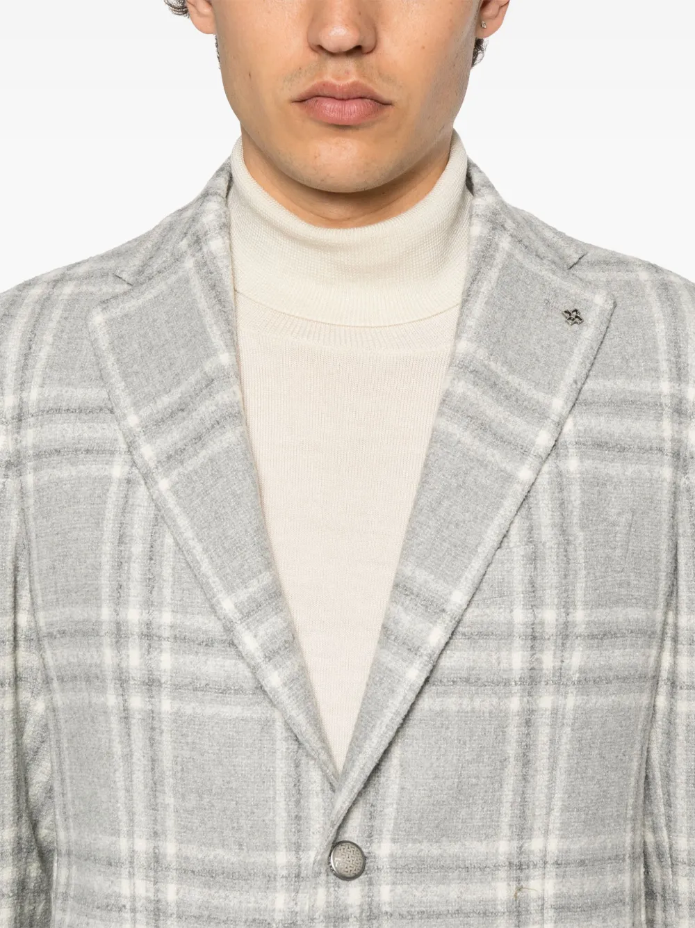 Tagliatore Blazer met enkele rij knopen Grijs