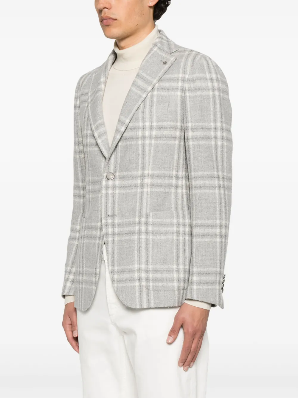 Tagliatore Blazer met enkele rij knopen Grijs
