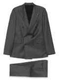 Tagliatore virgin-wool double-breasted suit - Grey