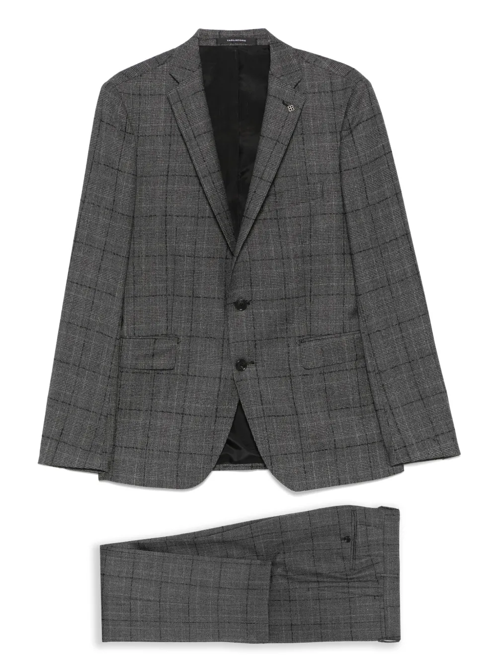 Tagliatore virgin-wool three-piece suit - グレー Tagliatore virgin-wool three-piece suit - グレー