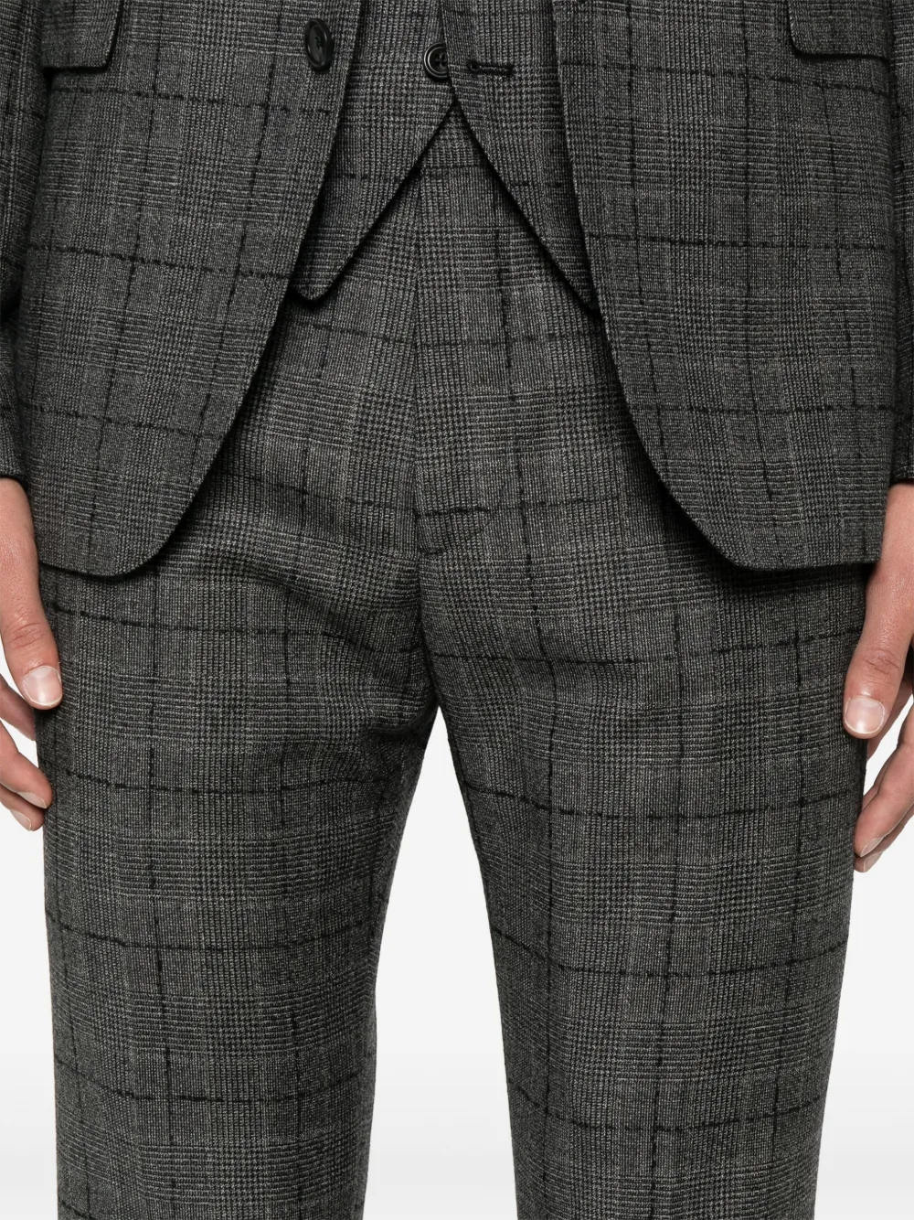Shop Tagliatore Virgin-wool Three-piece Suit