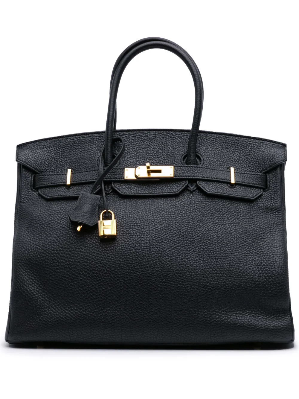 Hermès Pre-Owned 1999 Togo Birkin Retourne 35 handbag - ブラック Hermès Pre-Owned 1999 Togo Birkin Retourne 35 handbag - ブラック
