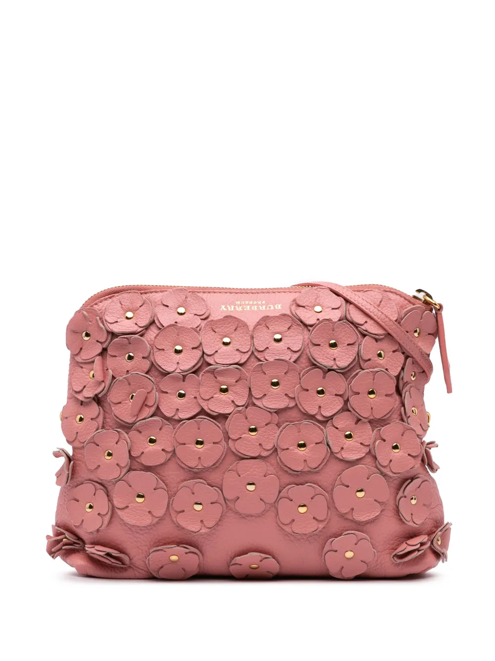 Pre-owned Burberry 2000-2017 Leather The Petal Fold Over Crossbody Bag