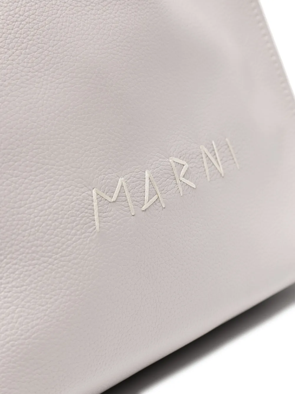Marni Shopper met logo Grijs