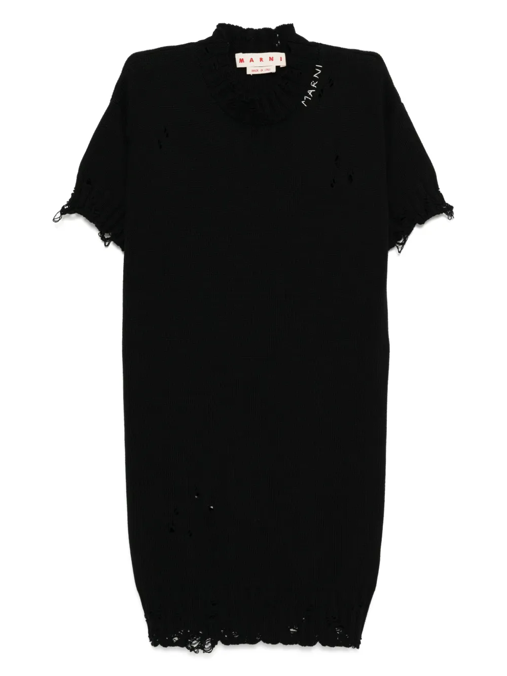 Marni robe mi-longue à design sans manches | noir | Image 1