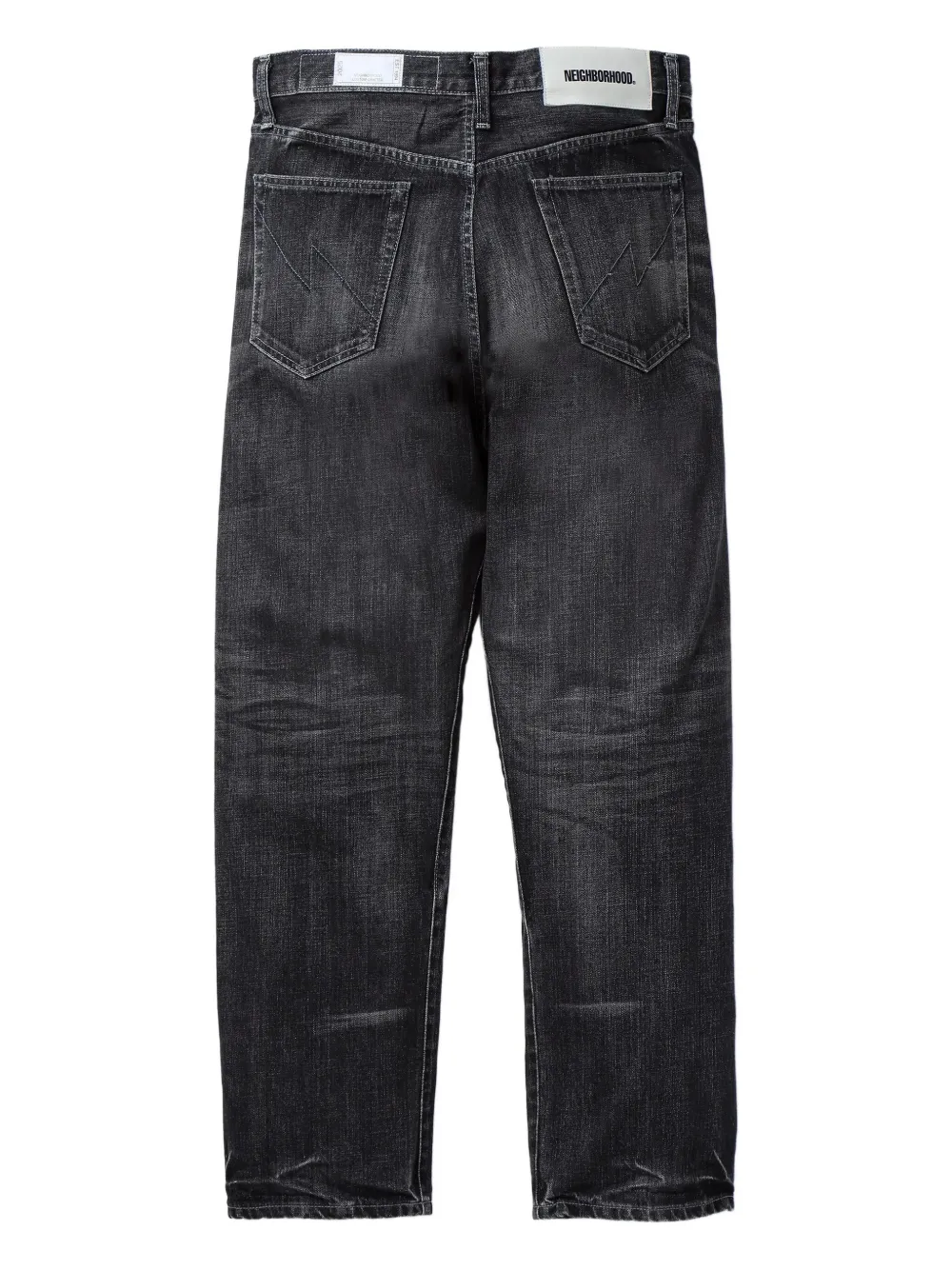 Neighborhood faded-effect jeans - Zwart